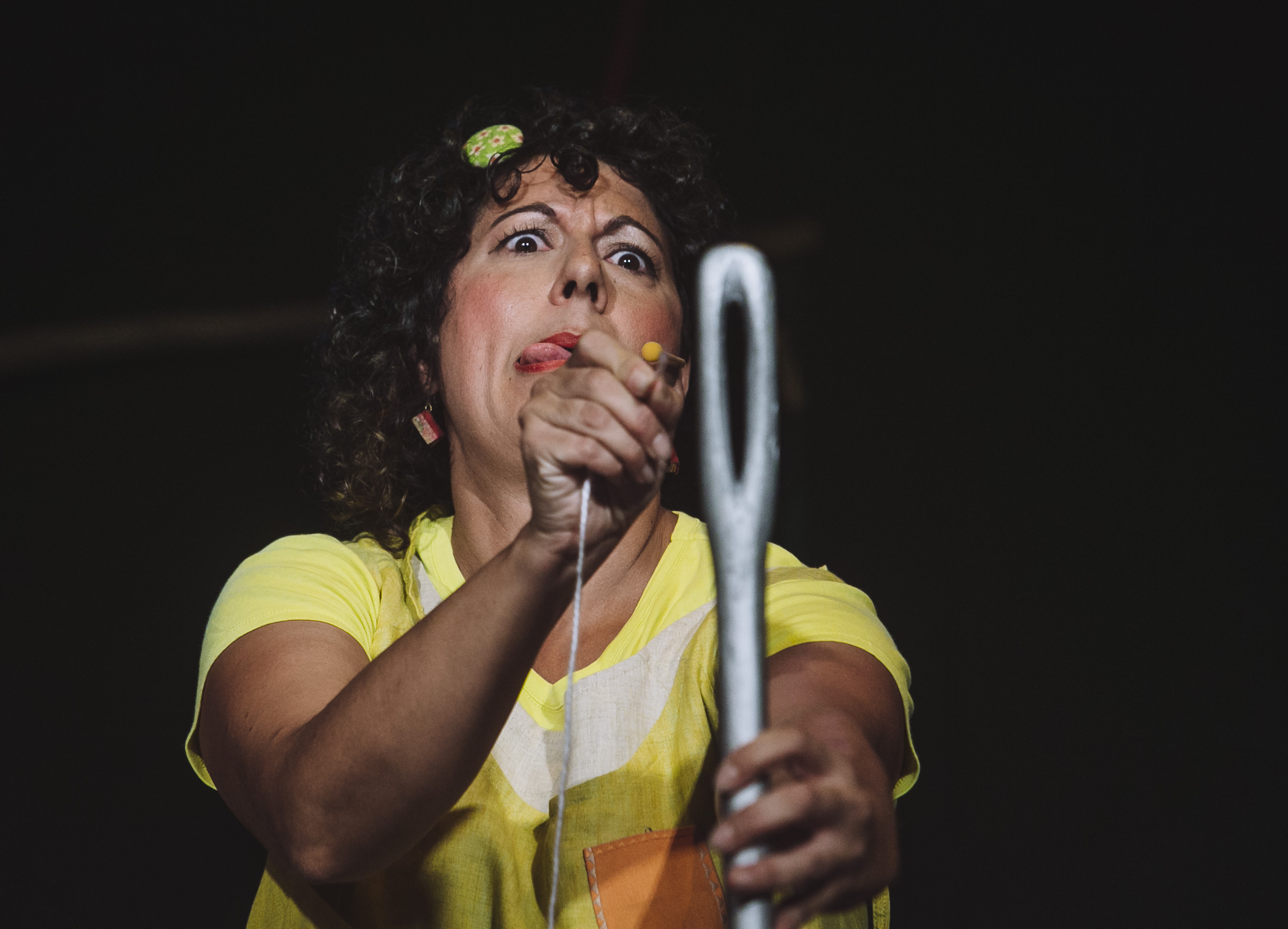 Eugenia Manzanera en la Feria de Teatro de CyL. Ciudad Rodrigo con Retahilando